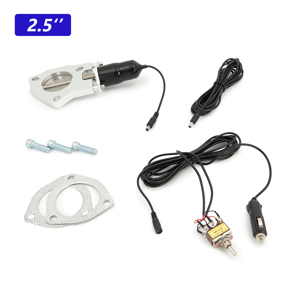 Electric Exhaust Cutout Valve Kit 2.5 3.0 - Universal 2.5 inch 3.0 inch Exhaust