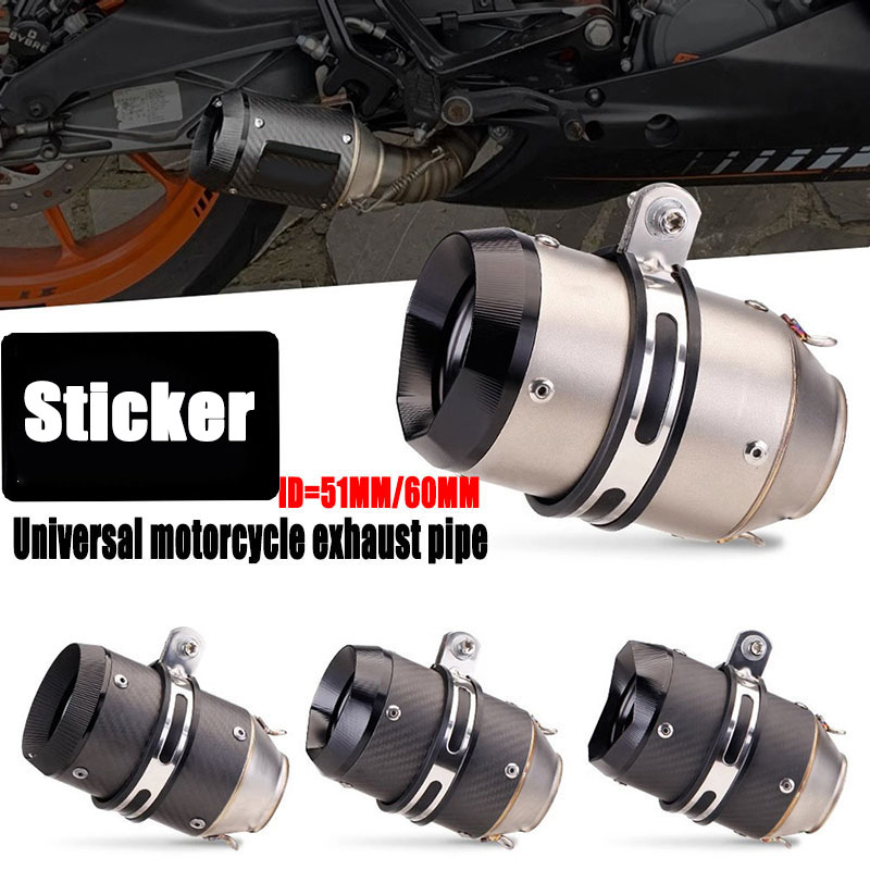 Exhaust Muffler Stainless Steel Universal - 51mm 60mm AR exhaust Austin Racing