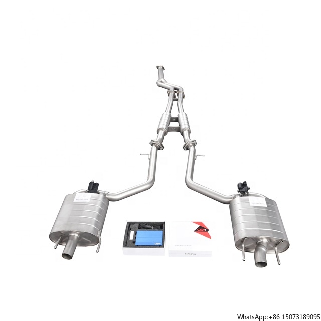 Exhaust Muffler Stainless Steel Universal - SUS 304 or Titanium Active Sound