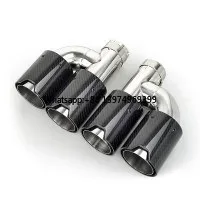 Type Carbon Fiber Exhaust Tip- - Exhaust Tips Dual Outlet Carbon Fiber 63Mm ulasan dan harga