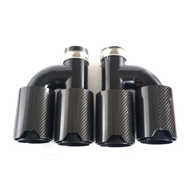 Type Carbon Fiber Exhaust Tip- - Exhaust Tips Dual Outlet Carbon Fiber 63Mm ulasan dan harga