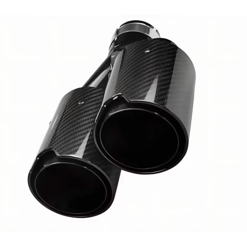 2 Pcs Dual Outlet Carbon Fiber - Exhaust Tips Dual Outlet Carbon Fiber 63Mm ulasan dan harga