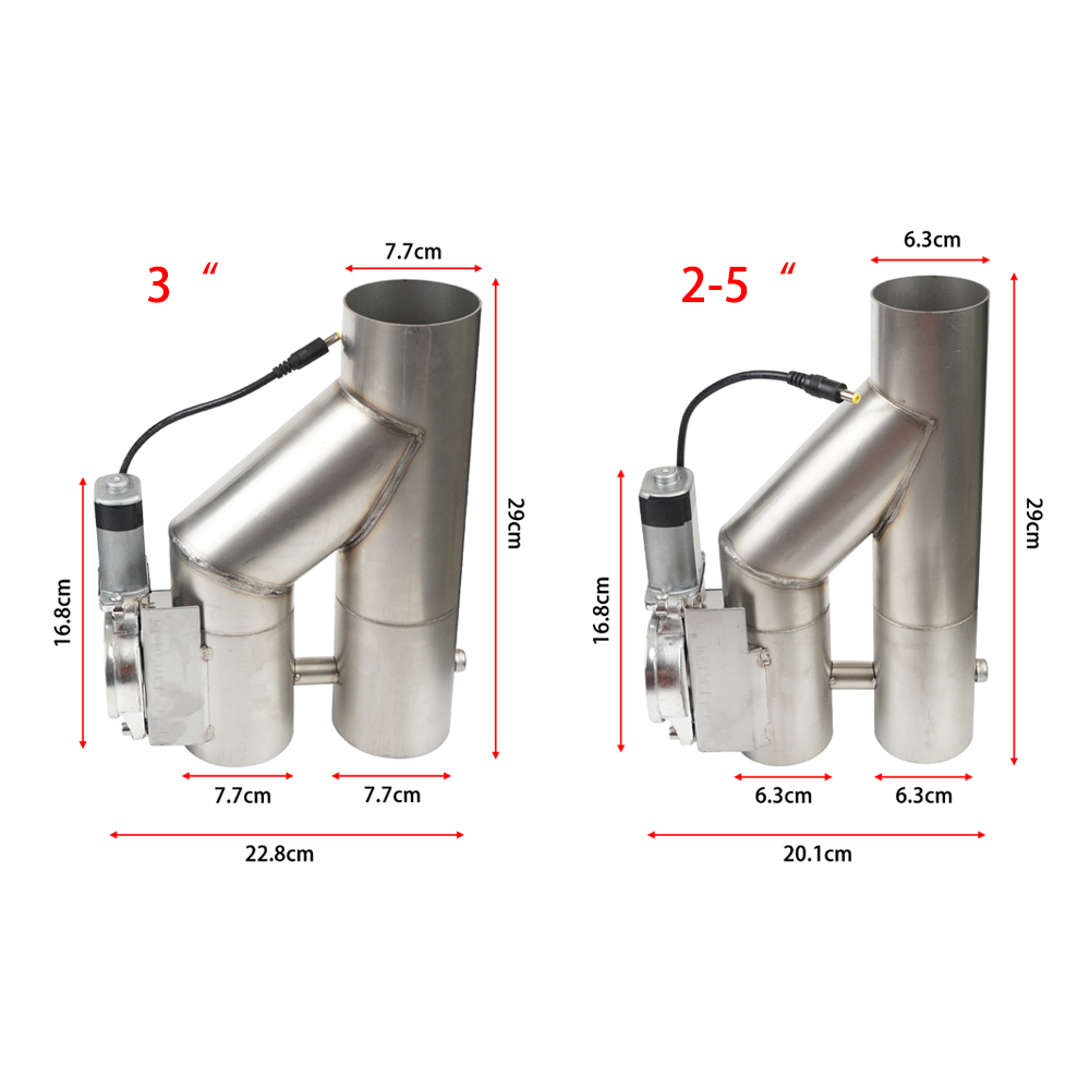 Stainless Steel Car Exhaust Y  - Dual Exhaust Cutout Valve Y Pipe Stainless ulasan dan harga