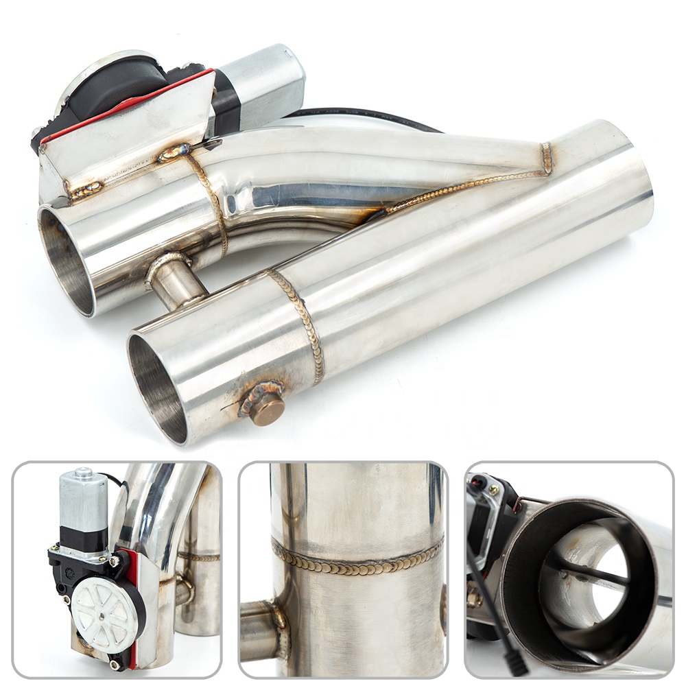 2.0 Inch 304 Stainless Steel T - Dual Exhaust Cutout Valve Y Pipe Stainless ulasan dan harga