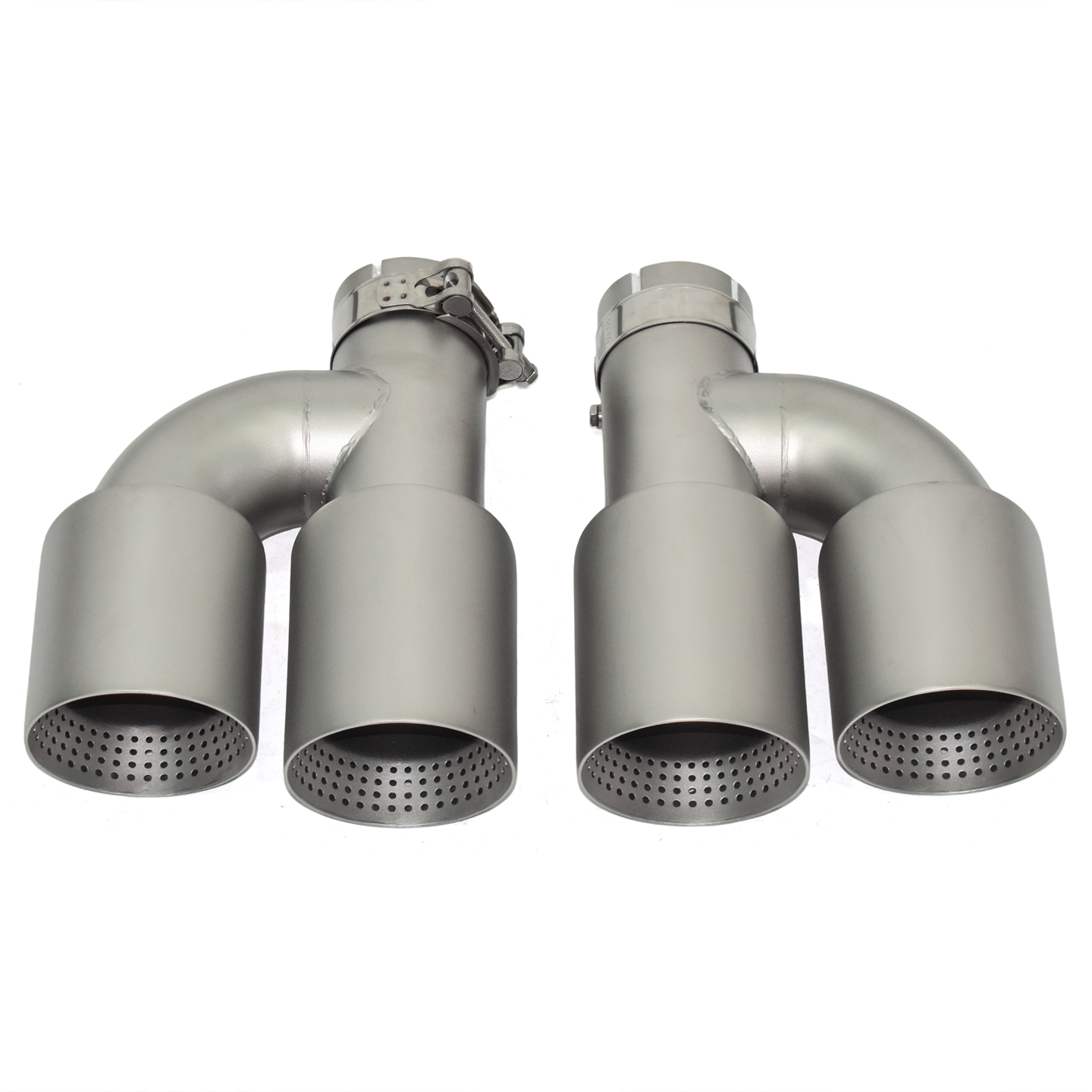 Universal Matte Silver Stainle - Exhaust Muffler Stainless Steel Universal ulasan dan harga