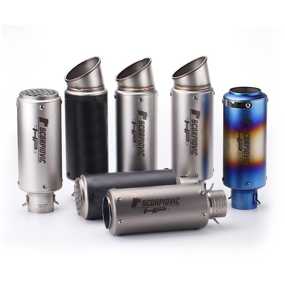 Universal motorcycle exhaust m - Exhaust Muffler Stainless Steel Universal ulasan dan harga