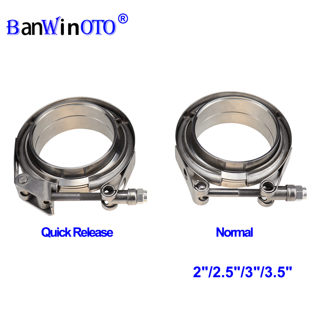 304 Stainless Steel 2' 2.5' 3' - Exhaust V Band Clamp Flange Kit Stainless ulasan dan harga