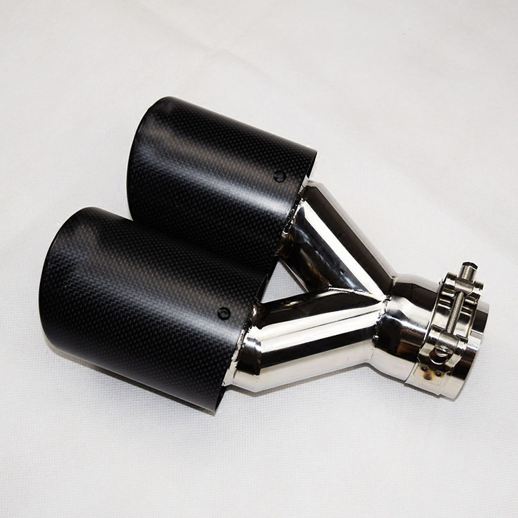 Exhasut Tip Manufacturer Stain - Exhaust Tips Dual Outlet Carbon Fiber 63Mm ulasan dan harga