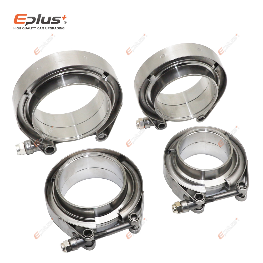 Eplus Car 304 Stainless Steel  - Exhaust V Band Clamp Flange Kit Stainless ulasan dan harga