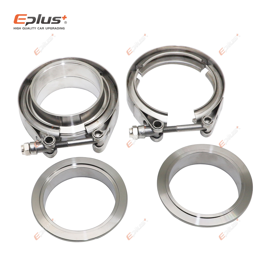 Eplus Car 304 Stainless Steel  - Exhaust V Band Clamp Flange Kit Stainless ulasan dan harga
