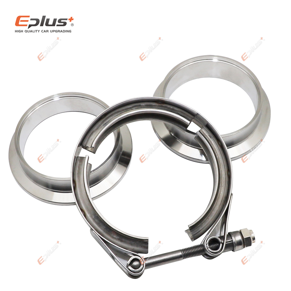 Eplus Car 304 Stainless Steel  - Exhaust V Band Clamp Flange Kit Stainless ulasan dan harga