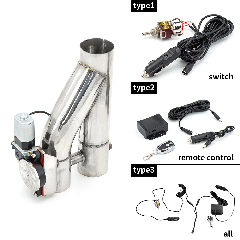 Universal Y Pipe Electric Exha - Dual Exhaust Cutout Valve Y Pipe Stainless ulasan dan harga