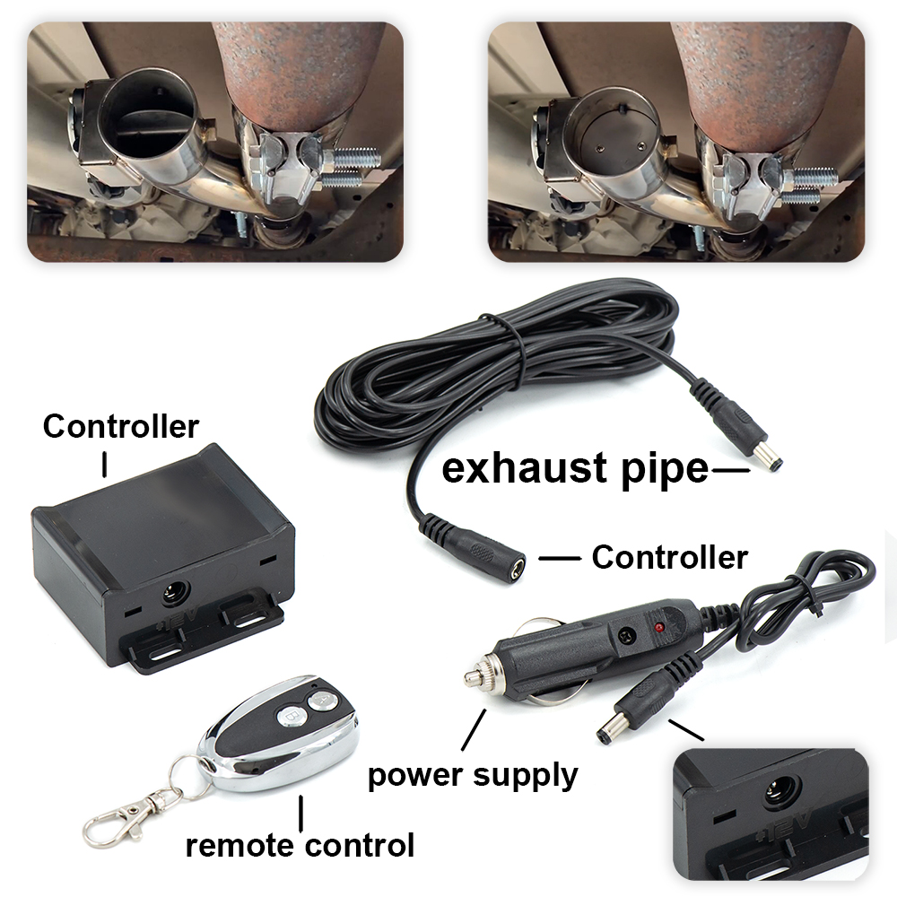 Universal Y Pipe Electric Exha - Dual Exhaust Cutout Valve Y Pipe Stainless ulasan dan harga