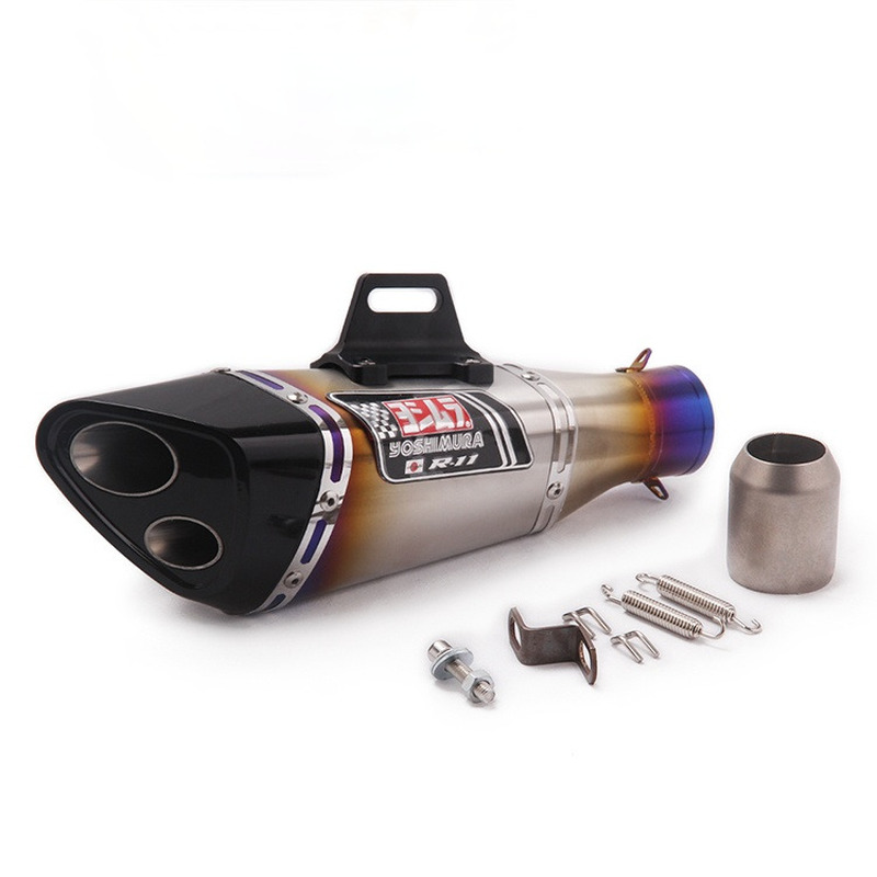 Universal 51mm Yoshimura Motor - Exhaust Muffler Stainless Steel Universal ulasan dan harga