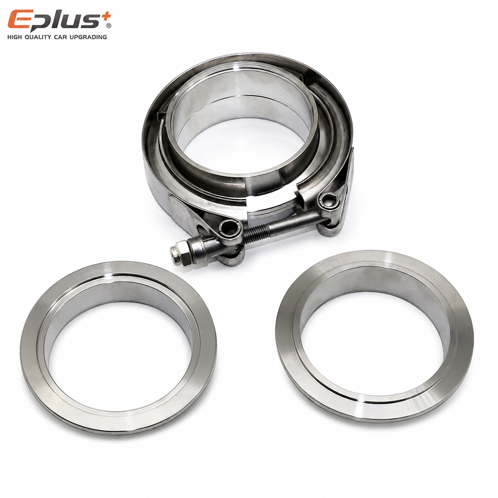 Universal 304 Stainless Steel  - Exhaust V Band Clamp Flange Kit Stainless ulasan dan harga