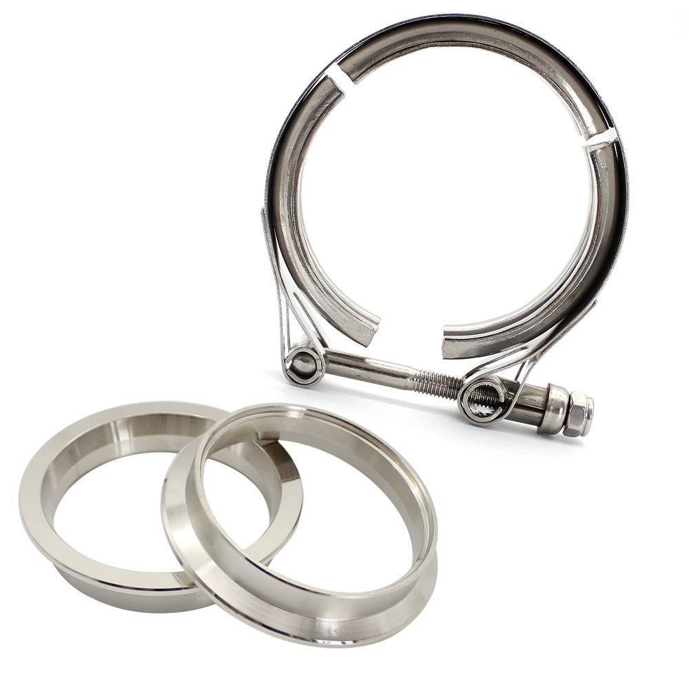 Exhaust V Band Stainless Steel - Exhaust V Band Clamp Flange Kit Stainless ulasan dan harga