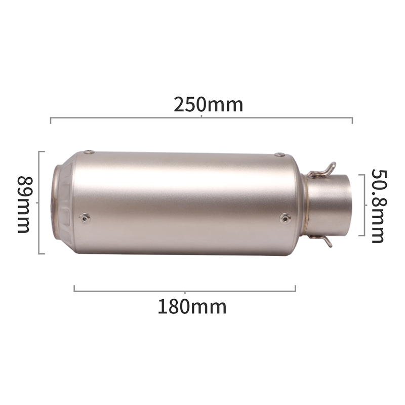Universal Motorcycle 51MM Exha - Exhaust Muffler Stainless Steel Universal ulasan dan harga