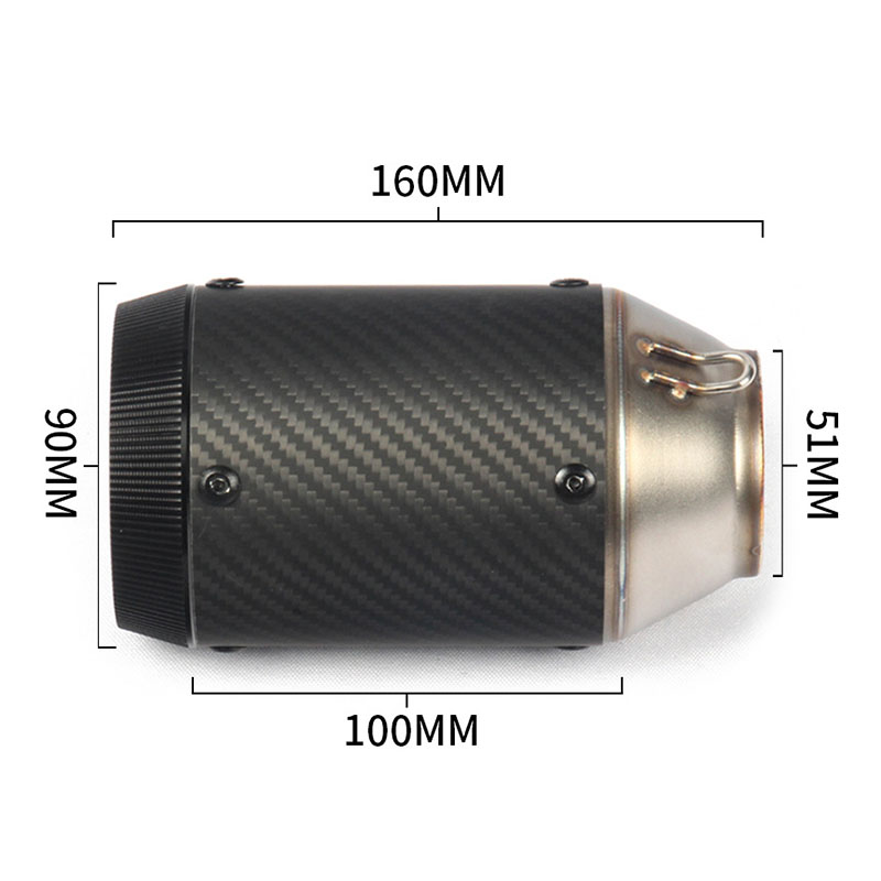 51mm 60mm AR exhaust Austin Ra - Exhaust Muffler Stainless Steel Universal ulasan dan harga