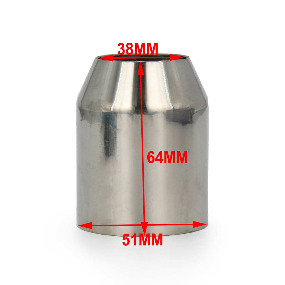 For 38-51MM Universal ATV BMW  - Exhaust Muffler Stainless Steel Universal ulasan dan harga