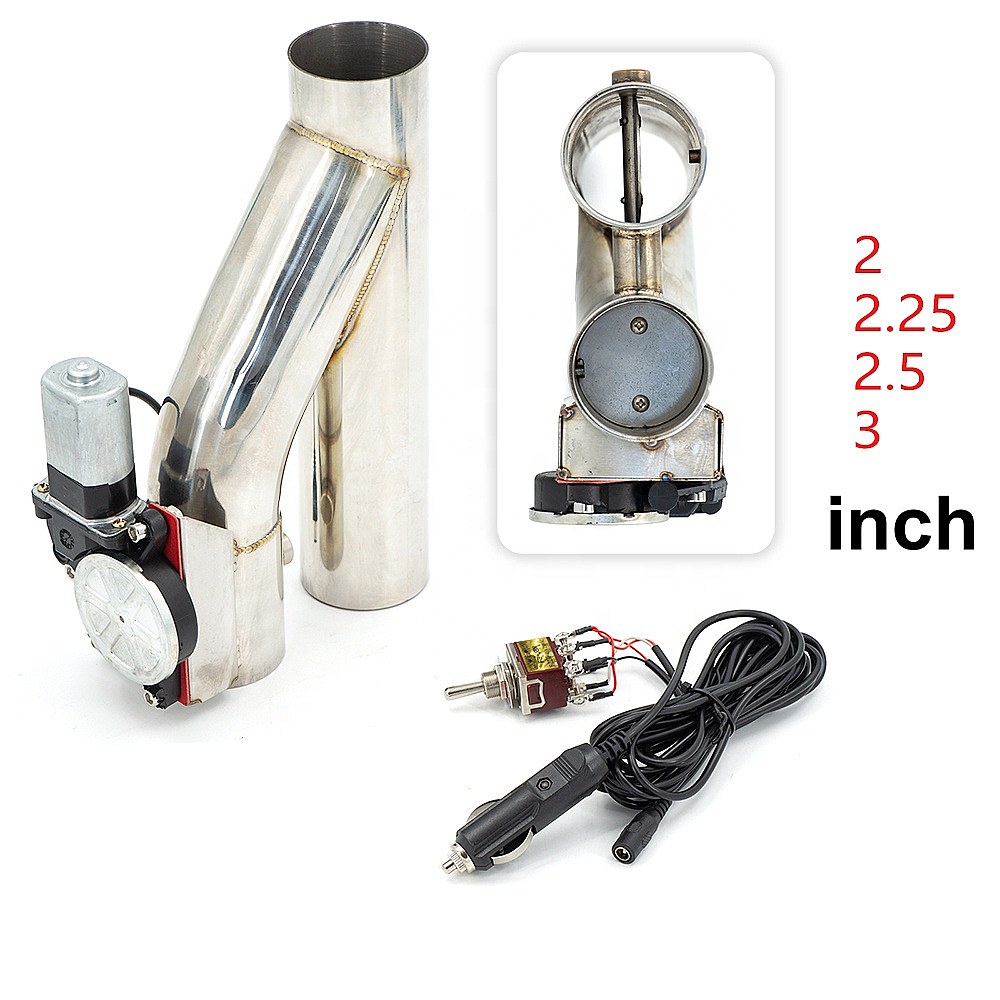 Universal 2 2.25 2.5 3 Inch St - Dual Exhaust Cutout Valve Y Pipe Stainless ulasan dan harga