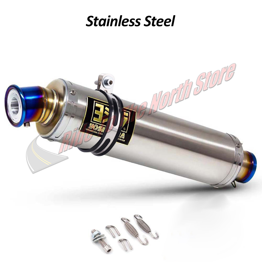 51MM Inlet Universal Longer Yo - Exhaust Muffler Stainless Steel Universal ulasan dan harga