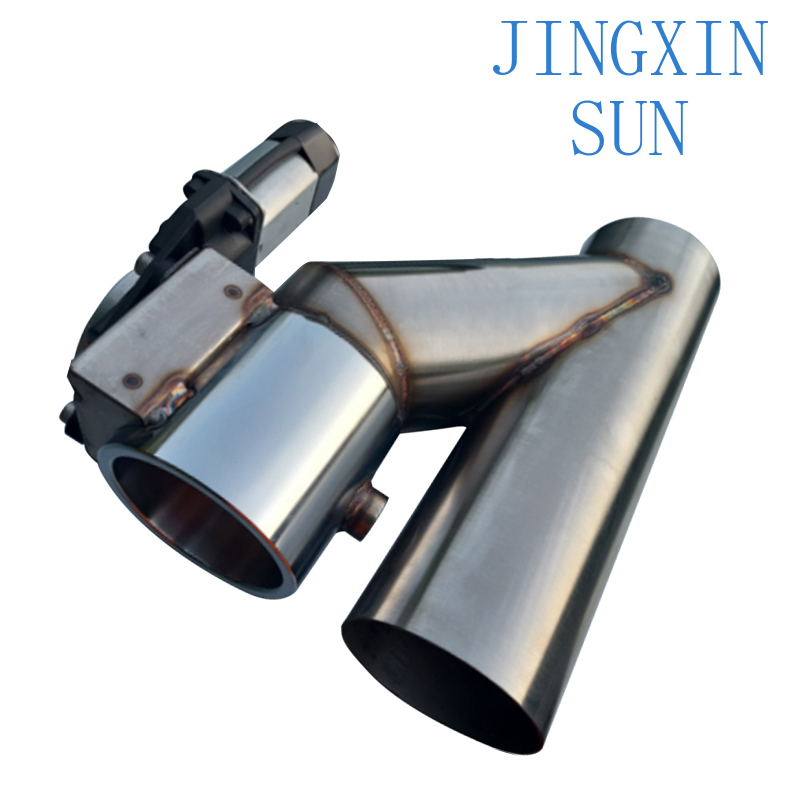 exhaust header pipe stainless  - Dual Exhaust Cutout Valve Y Pipe Stainless ulasan dan harga