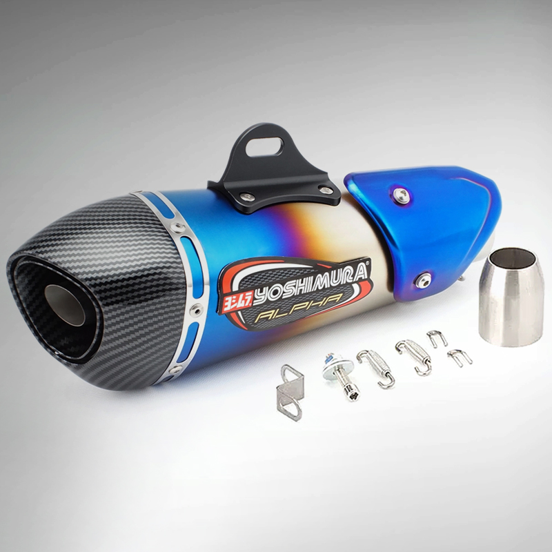 51MM Universal Motorcycle Exha - Exhaust Muffler Stainless Steel Universal ulasan dan harga